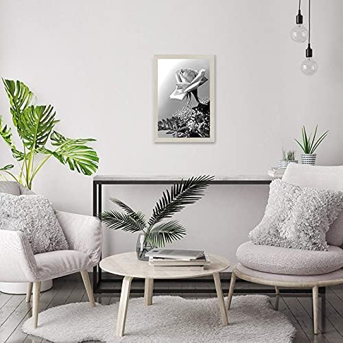 Americanflat 12x18 Poster Frame - Engineered Wood with Polished Plexiglass - Wide Picture Frame for Vertical or Horizontal Wall Display - Epic Collection - Light Wood - Image 4