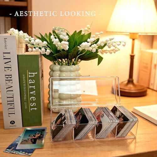 2x3 Photo Storage Box Clear Acrylic Organizer for Kpop & Instax Mini - Image 6