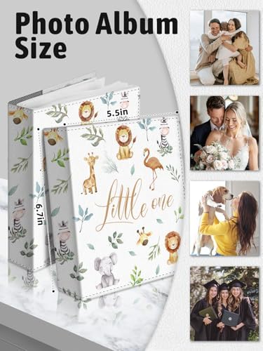 Photo Album 4x6, 56 Pockets Small Picture Book Wild Animals - Image 6