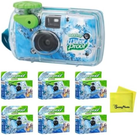 Fujifilm QuickSnap 800 Waterproof 35mm One-Time-Use Disposable Camera (6-Pack) by FUJIFILM