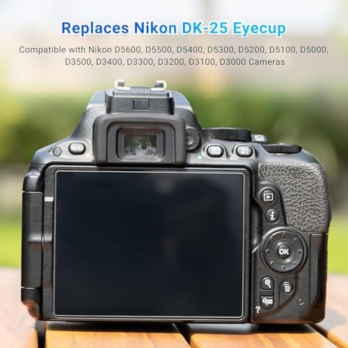 || Lens Cap Compatible with Nikon Camera Lenses || Please Check Images for Compatibility (DK-25 Camera Eyepiece Eyecup for Nikon D3400 D3500) - Image 4