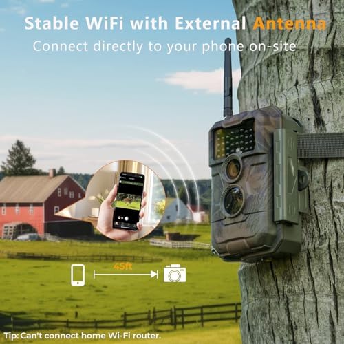 GardePro E6 WiFi Trail Camera, Stable WiFi with External Antenna - Image 2