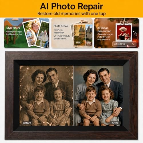 KODAK 10.1 Inch WiFi Digital Picture Frame with 32GB Storage, Electronic Smart Digital Photo Frame 1280x800 IPS Touch Screen, Auto-Rotate, Share Moments Instantly Gifts for Women Mothers Day Christmas - Image 3