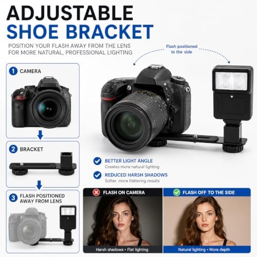 Tronixpro Digital Camera Flash with Shoe Bracket for Sony, Nikon, Canon, Pentax, Olympus & More Cameras & Camcorders - Image 6