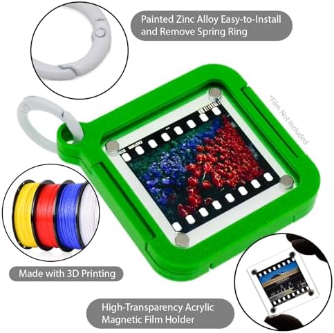 Portable Acrylic Reversal Film Keychain, High Transparency Display and Archival Storage Keychain for Reversal Film 35mm - Image 2