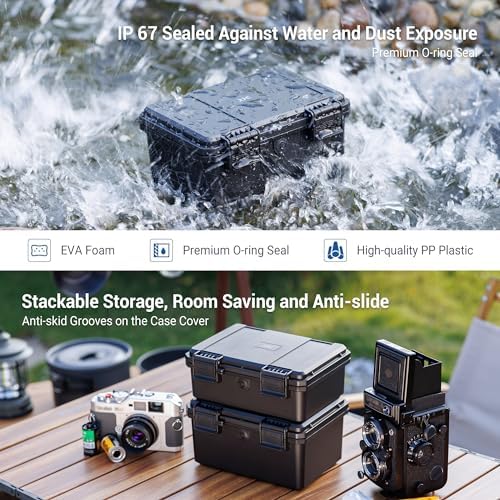 JJC Hard Stable 12 Film Case Holder, IP67 Waterproof Sturdy Secure - Image 2