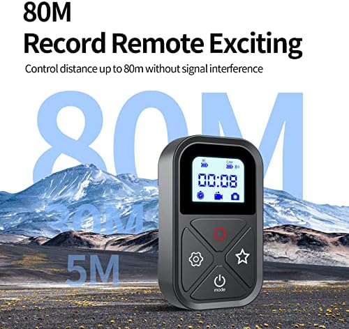 Remote Control for GoPro, TELESIN Magnetic Wireless Remote Controller with LCD Display Wrist Strap for Go Pro Max GoPro Mini Hero 12 11 10 9 8 Bike Motorcycle Cycling Hiking POV Selfie Accessories - Image 4