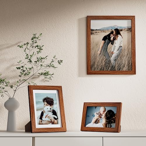 Vittanly 10 Pack Picture Frames Collage Wall Decor, Walnut Brown - Image 5