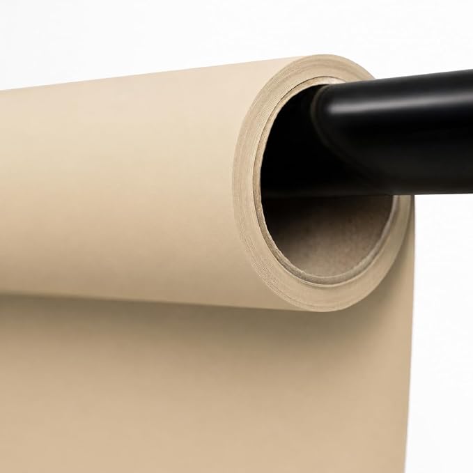 Kate Seamless Paper Backdrop for Photography Fawn Photo Paper Backdrop Roll (53''x32.8' Fawn) by KateBackdropforPhotography