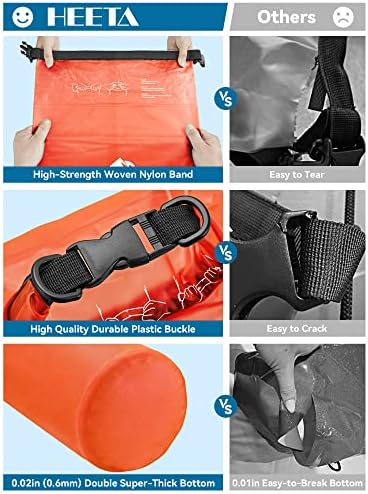 HEETA Dry Bag Waterproof Backpack with Phone Case 5L/10L/20L/30L/40L - Image 4