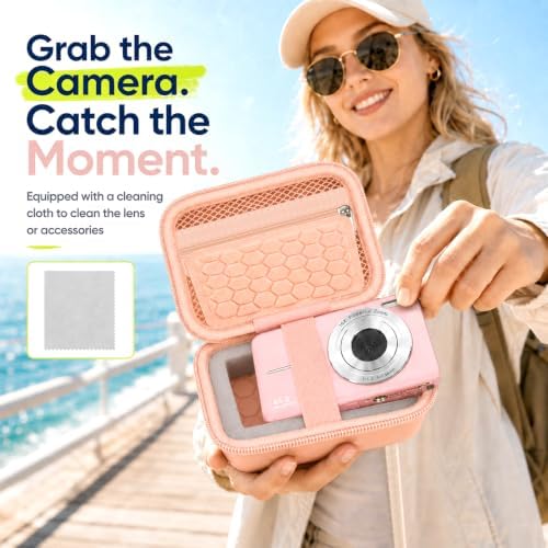 Comecase Camera Case for Kodak PIXPRO FZ55/FZ45/ for CAMKORY, Tiffany Pink - Image 7