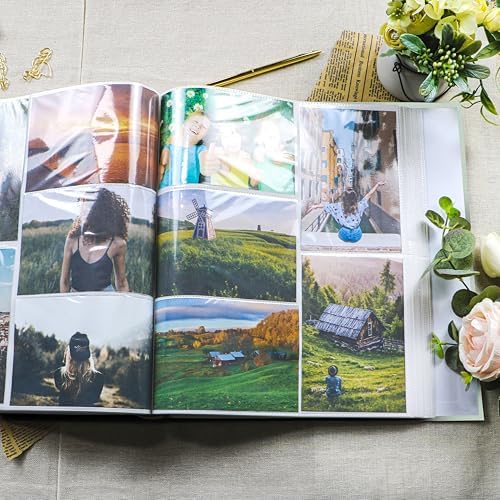 Holoary Photo Album 4x6 500 Photos 5 Pictures Per Page, 500 Pockets Picture Album, Linen Fabric Cover Big Picture Book for Photos, 4x6 Photo Albums for Family Weddings Travel Memories(Sage) - Image 5