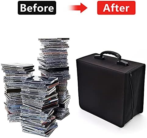 alavisxf xx CD Case, 432 Capacity Nylon Heavy Duty Organizer Wallet for Car - Image 3
