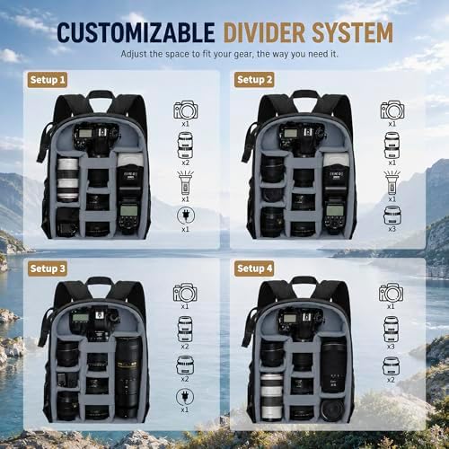 Camera Backpack for Photographers, Professional DSLR Camera Bag - Image 5