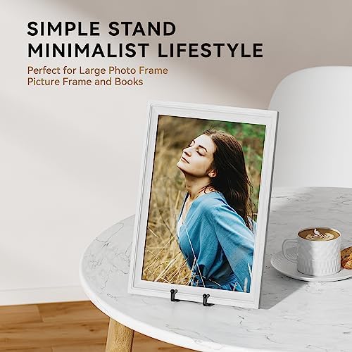 IPAME 3 Pack10 Inch Large Plate Stands/Holder for Display, Metal Small Easels Picture Stand for Book, Platter, Plaque, Photo Frame, Table top Art - Image 4