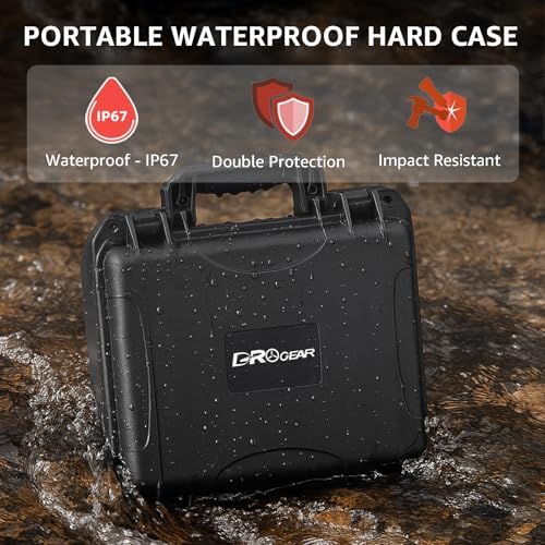Waterproof Hard Case for Insta360 X5/X4/X3 Camera, Travel Storage Case for X5 Essentials Bundle, Holds 6 Batteries, Selfie Stick, Floating Hand Grip, Lens Guards and Accessories, Shockproof - Image 3