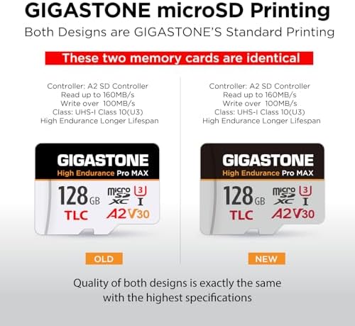 【5 Yrs Free Data Recovery】【Dash Cam】 GIGASTONE 128GB Micro SD Card, TLC High Endurance Pro MAX, Speed Up to 160MB/s, Compatible with REDTIGER Rove VIOFO VANTRUE PRUVEEO, MicroSDXC UHS-I A2 V30 U3 - Image 2