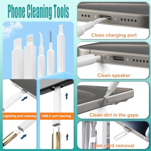 VICHYIE 32 in 1 Multi-Function Cleaning Kit for Electronic Devices (White) - Image 2