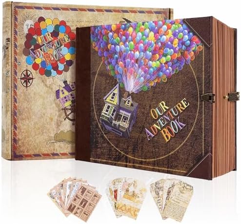 Our Adventure Book Scrapbook Photo Album, Personalized Gifts 8.9*7.7 by AIPASA