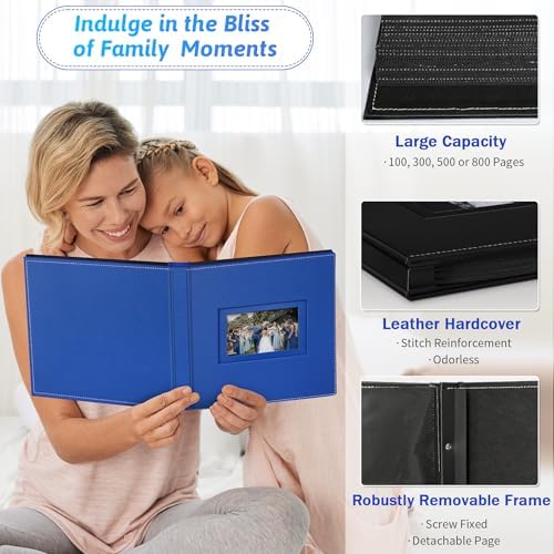 Popotop 4x6 Photo Album Holds 800 Pictures, Vegan Leather Hardcover - Image 4