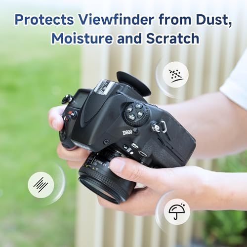 JJC Soft Eyepiece Eyecup Viewfinder for Nikon D850 D500 D810 D800 D700 Df - Image 5