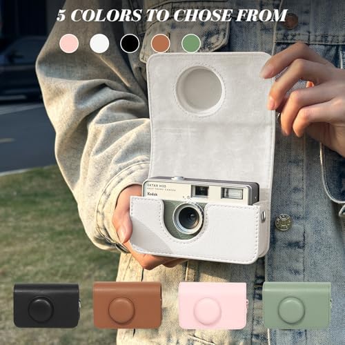 Camera Case for KODAK EKTAR H35 H35N Half Frame Film Camera, White - Image 6