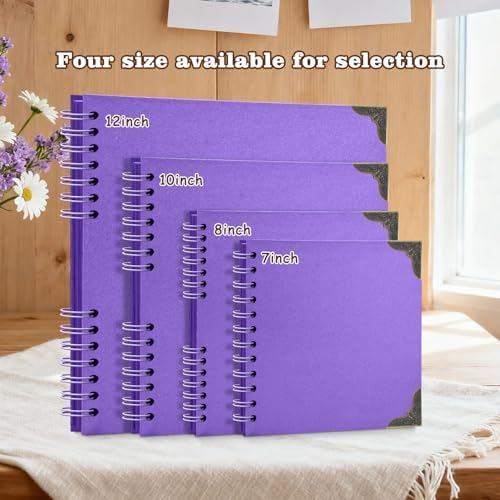 Scrapbook Album 7x7 Inch - Hardcover Kraft Paper Photo Album with 40 Pages, Memory Book for Wedding, Anniversary, Family, Christmas, Baby Shower, Ideal for Preserving Precious Moments - Image 6