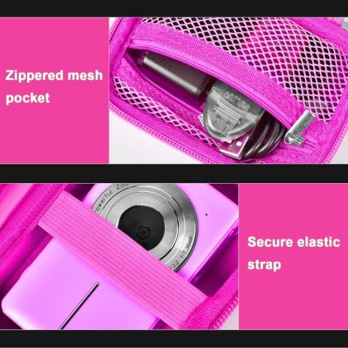 ALKOO Digital Camera Case for CAMKORY/Pouch for KODAK PixproRose Red - Image 6