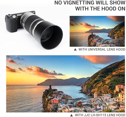 JJC ALC-SH115 Lens Hood for Sony E 55-210mm f/4.5-6.3 OSS SEL55210 Lens - Image 5