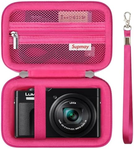 Camera Case for Panasonic LUMIX ZS99 / ZS300 Digital Camera, Rosered by Supmay