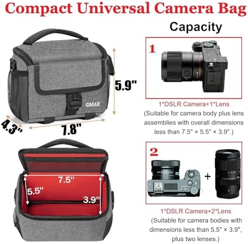 Camera Carrying Case, Camera Storage Bags Anti-Shock Crossbody Camera Case - Image 4