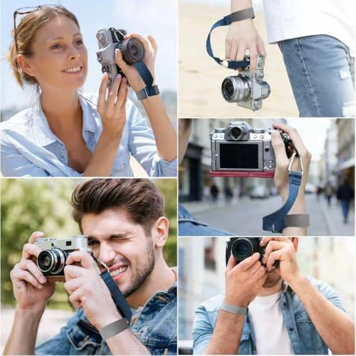 Camera Wrist Strap, Leather Camera Hand Strap for Photographer, Adjustable Soft Strap - Image 4