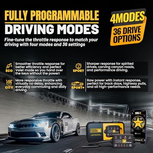 PEDAL COMMANDER for Chevrolet Camaro 2016-2024 Throttle Response Controller - Plug-and-Play, 36 Driving Settings & App Control, Throttle Controller Upgrades, Camaro Accessories - Image 5