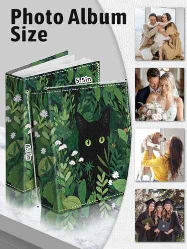 Photo Album 4x6, 56 Pockets Small Picture Book Cute Black Cat - Image 6