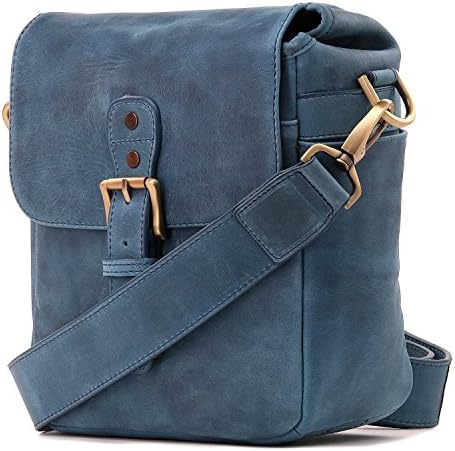 MegaGear Genuine Leather Camera Messenger Bag Mirrorless Portable electronic device cover by MegaGear