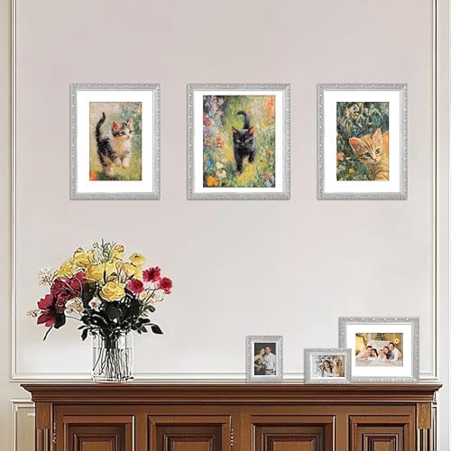 VIOLABBEY 12x16 Picture Frame Silver, Ornate Vintage Photo Frame - Image 5