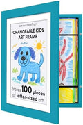 Americanflat 8.5x11 Changeable Kids Art Frame - Aquamarine by Americanflat