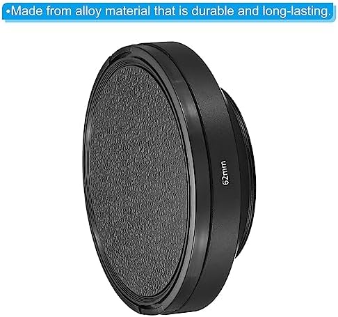 PATIKIL 62mm Lens Hood, Wide Angle Matte Surface Anti-Reflective Inside Hood with Cap and Cleaning Cloth for Camera Lens, Black for Nikon, for Fujifilm, for Pentax, for Leica - Image 4
