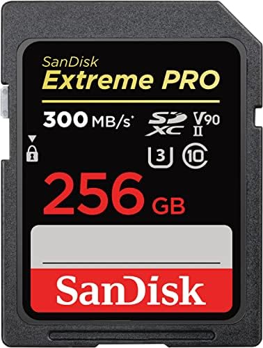 SanDisk 256GB Extreme PRO SDXC UHS-II Memory Card - C10, U3, V90, 8K, 4K, Full HD Video, SD Card - SDSDXDK-256G-GN4IN by Unknown