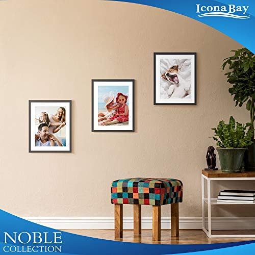 Icona Bay 8x10 Picture Frames (Black, 6 Pack), Modern Professional Frame Set, Noble Collection - Image 6