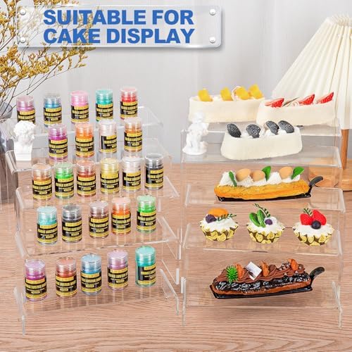 Aheroi Acrylic Risers Display Stands, Acrylic Stands for Display 10Pcs 2Set - Image 7