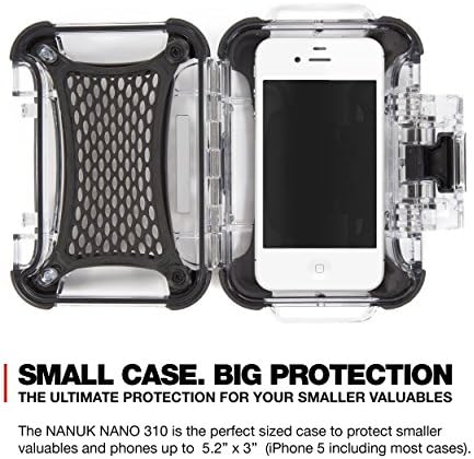 Nanuk 310-0011 Nano Series Waterproof Small Hard Case for Phones, Cameras and Electronics (Clear) - Image 4