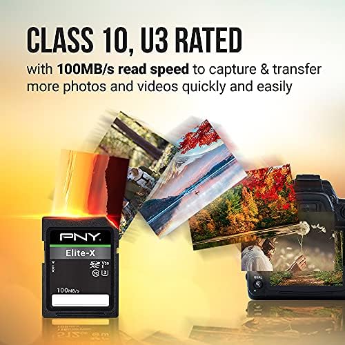 PNY 512GB Elite-X C10 U3 V30 SDXC Flash Memory Card, UHS-I, 4K UHD - Image 3