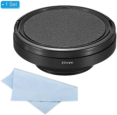 PATIKIL 39mm Lens Hood, Wide Angle Matte Surface Anti-Reflective Inside Hood with Cap and Cleaning Cloth for Camera Lens, Black for Nikon, for Fujifilm, for Pentax, for Leica - Image 3