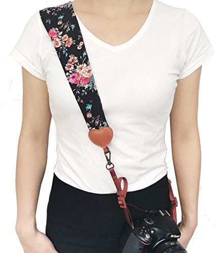 Alled Camera Neck Shoulder Belt Strap, Chevron Scarf Vintage Print Soft Coloful Camera Straps for Women/Men for DSLR/SLR - Image 7