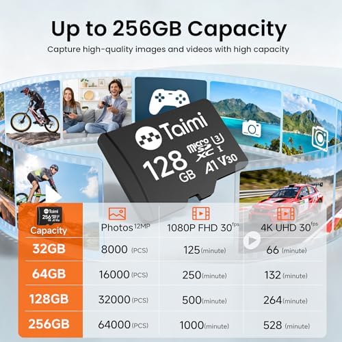 TAIMI Micro SD Card,Tf Card,A1,U3,V30,UHS-I,Microsd Memory Card,Read Speed Up to 90MB/s (64GB) - Image 5