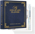 Lanpn End of Life Binder Organizer Death Planner 8.5"x11", Final Wishes & Estate Document Folder with 8 Dividers & 10 Letter Size Binder Pockets, When I Die Journal Before Death Life Plan Book, Blue by Lanpn