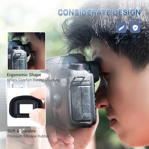 JJC Eg Eyecup Viewfinder for Canon 5D Mark IV III II 7D Mark II, 2-Type - Image 4