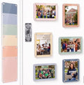 AceOrbit 12 Pack Boho Magnetic Picture Frames Acrylic Fridge Magnetic Frame Back to School Locker Decor 2.9x4.1in Double Sided for Refrigerator Dorm Office Bulletin Board Instant Photos by Unknown