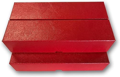 Guardhouse 9" Single Row Storage Box for 2" Paper and Plastic Coin Holders 5 Pack Red - Image 4